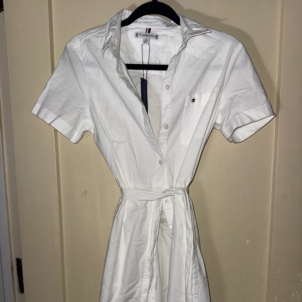 NWT Tommy Hilfiger White Shirt Dress
